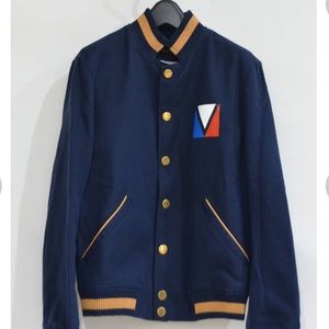 Louis Vuitton- Spring 2012 Safari Canvas -Navy Blue- Varsity Jacket